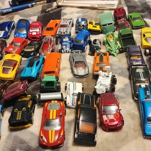 50 opened hot wheels